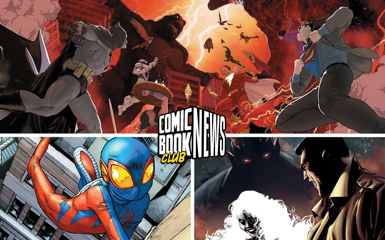 comic book club news december 8 2023 justice league vs godzilla vs kong spider-boy steven s. deknight