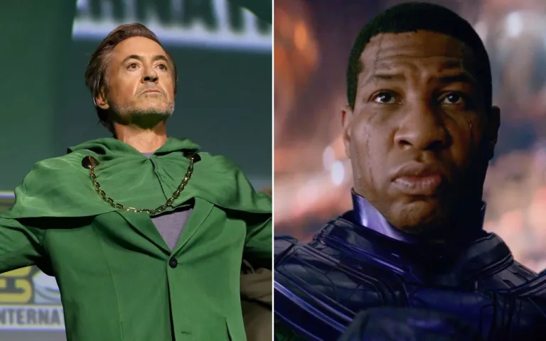Robert Downey Jr as Doom versus Jonathan Majors as Kang