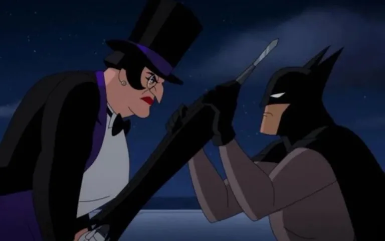 Gender swap Penguin in Batman Caped Crusader