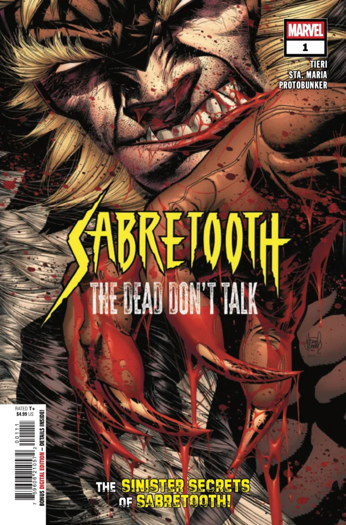 Sabretooth: The Dead Don't Talk #1 cover