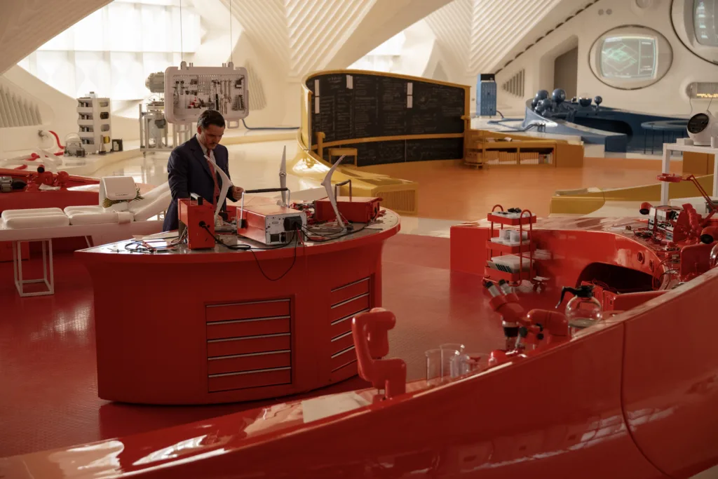 Pedro Pascal as Reed Richards/Mister Fantastic in 20th Century Studios/Marvel Studios' THE FANTASTIC FOUR: FIRST STEPS. Photo by Jay Maidment. © 2025 20th Century Studios / © and ™ 2025 MARVEL.