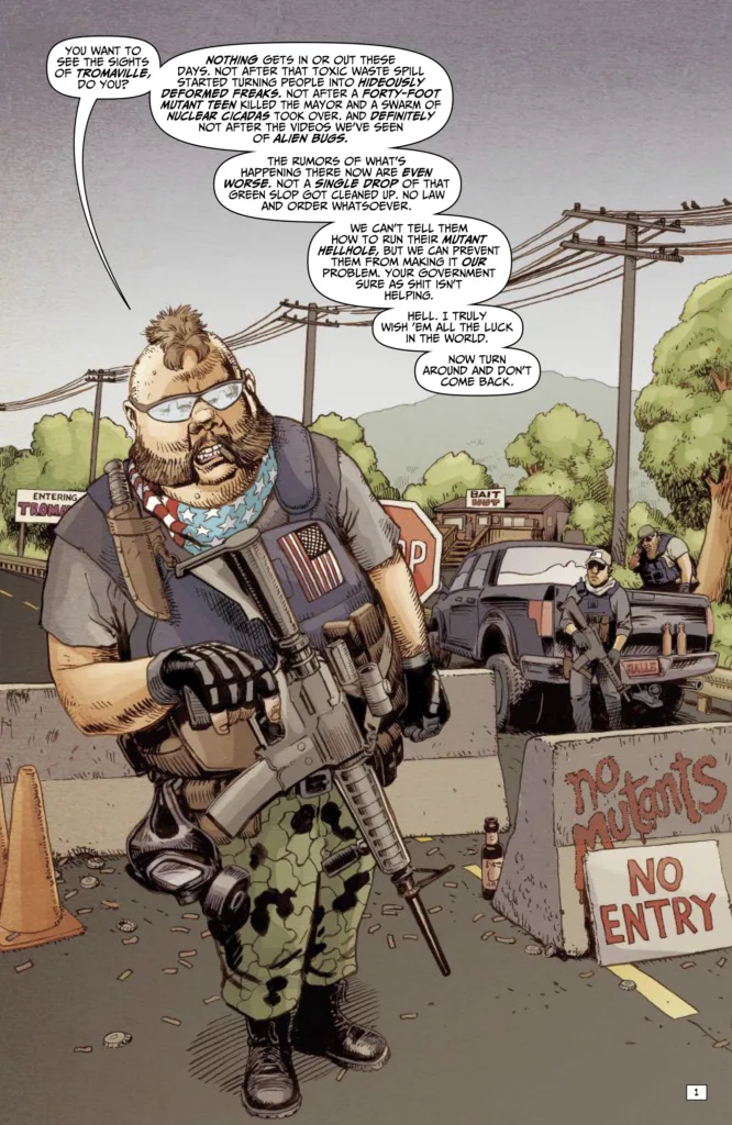 The Toxic Avenger Comics #1 page 1