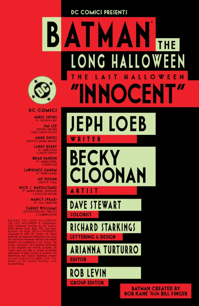 Batman: The Long Halloween - The Last Halloween #8 page 2