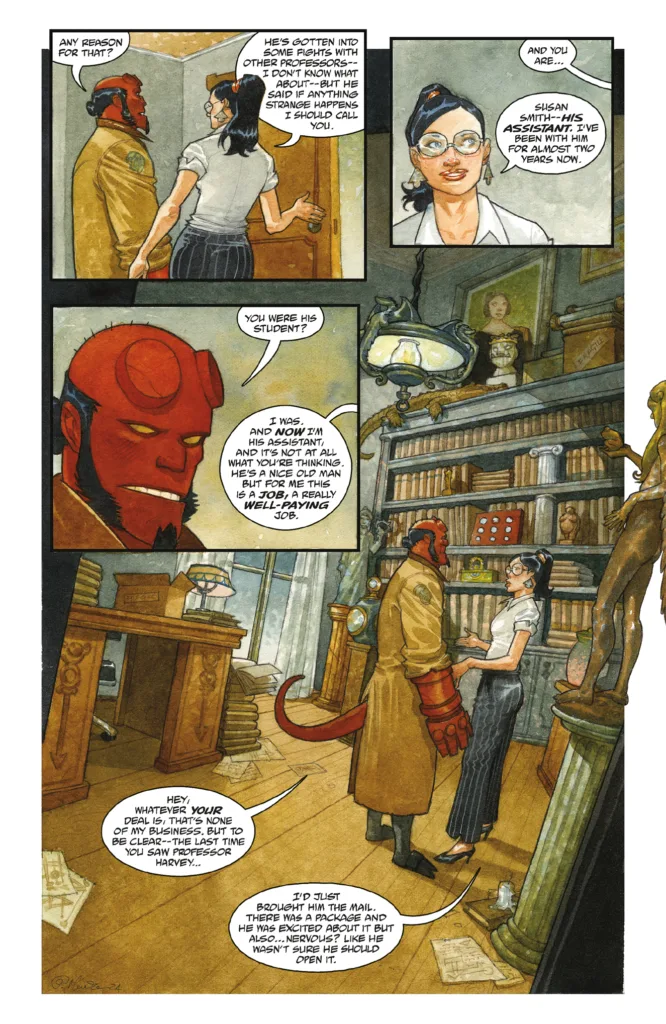 Hellboy and the B.P.R.D.: Professor Harvey is Gone page 2