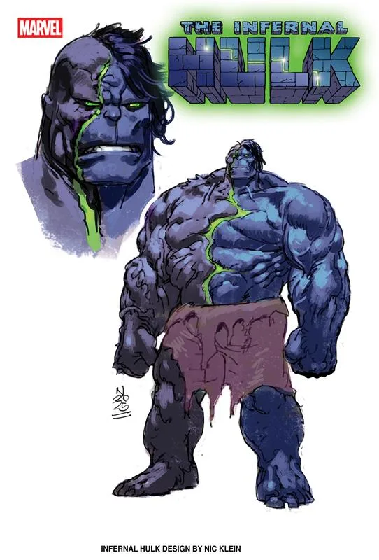 Infernal Hulk #1 design by Nic Klein