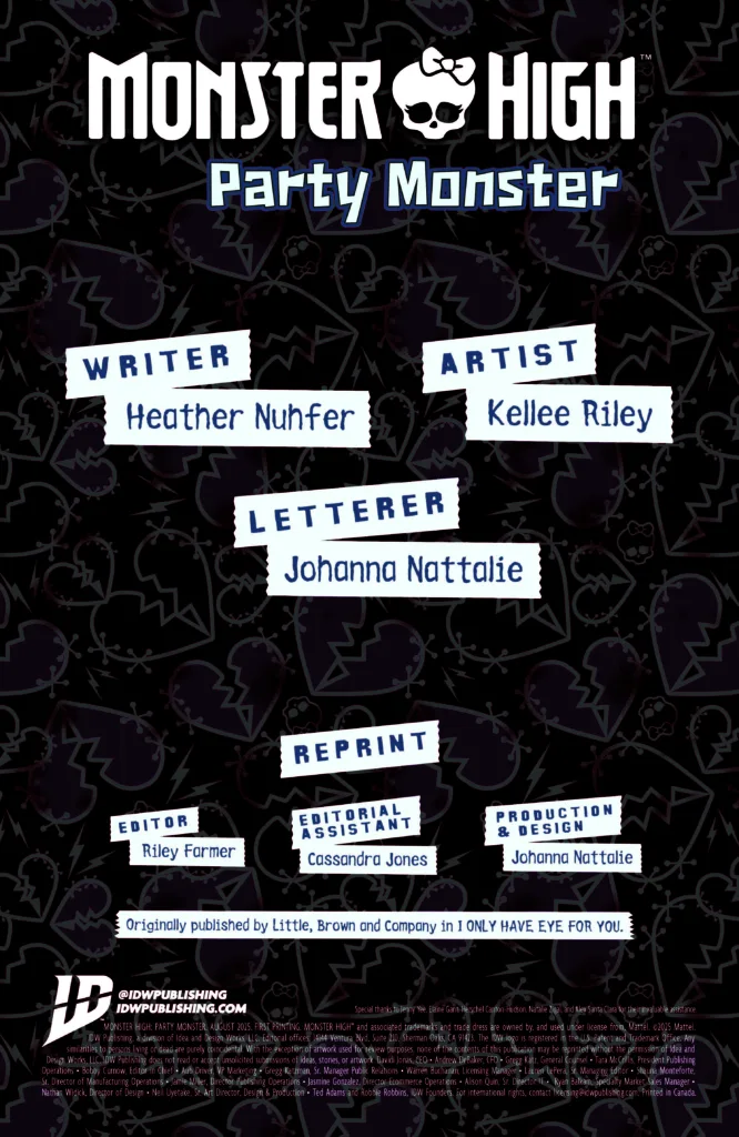 Monster High: Party Monster #1 page 2