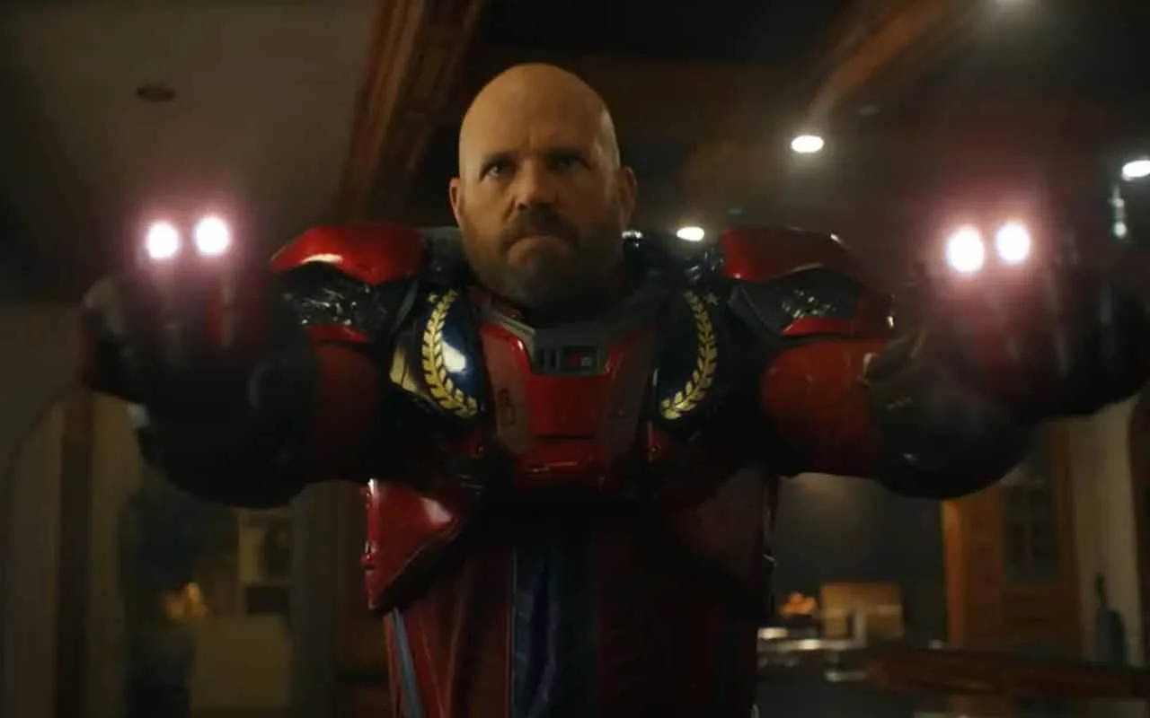 david denman as captain triumph on peacemaker season 2