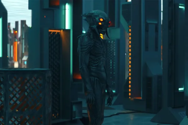 Kyphotic Alien Peacemaker Season 2 premiere