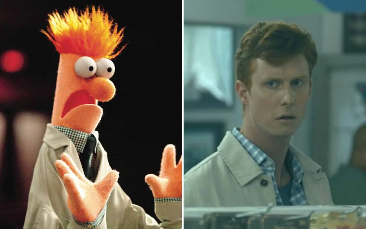 Beaker and Jesse Burt as Reputed Beaker Lookalike in Peacemaker Season 2