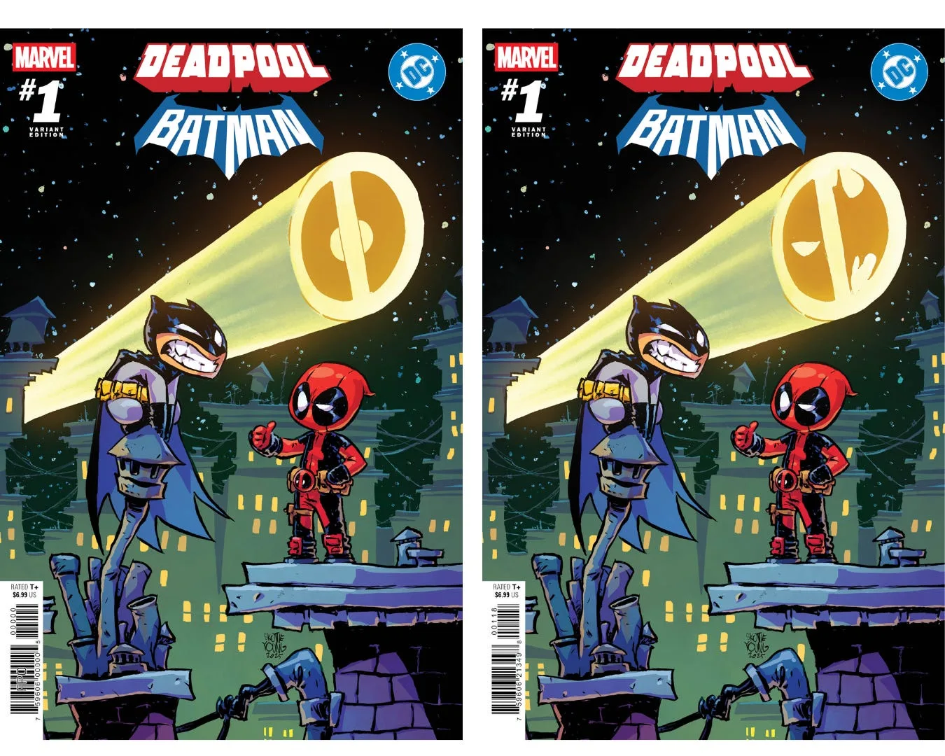 Skottie Young Deadpool Batman cover