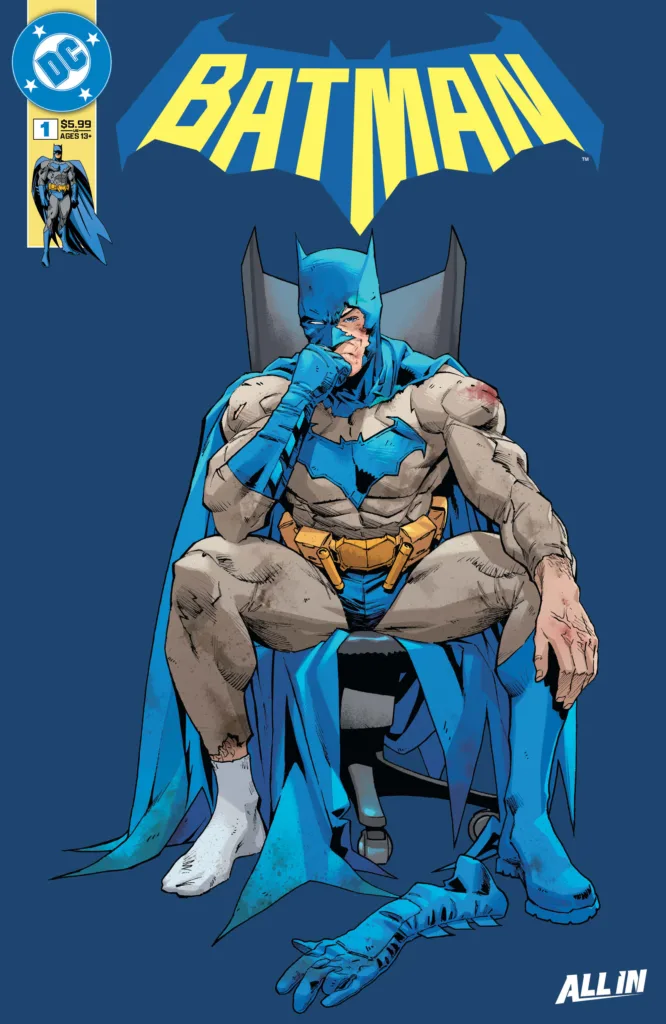 Batman #1 Second Printing cardstock variant cover by Jorge Jiménez & Tomeu Morey