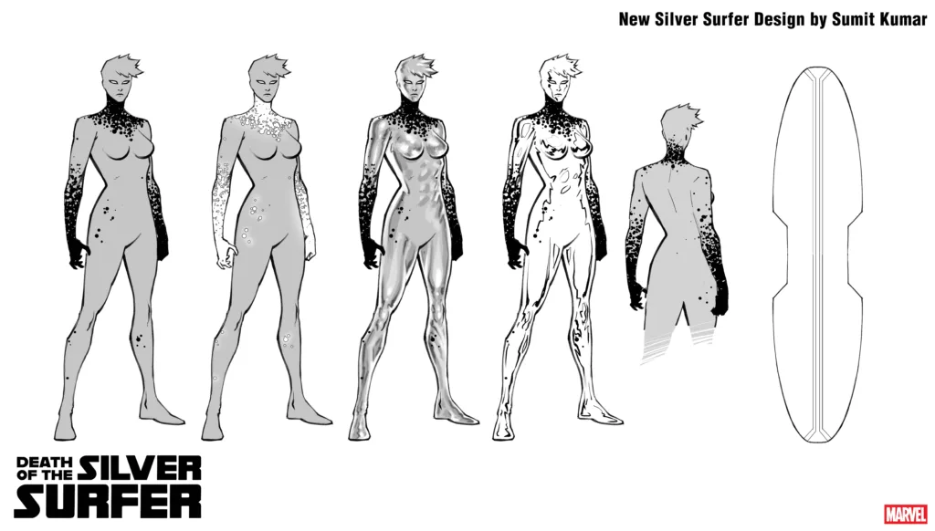 Death of Silver Surfer #5 Kelly Koh design