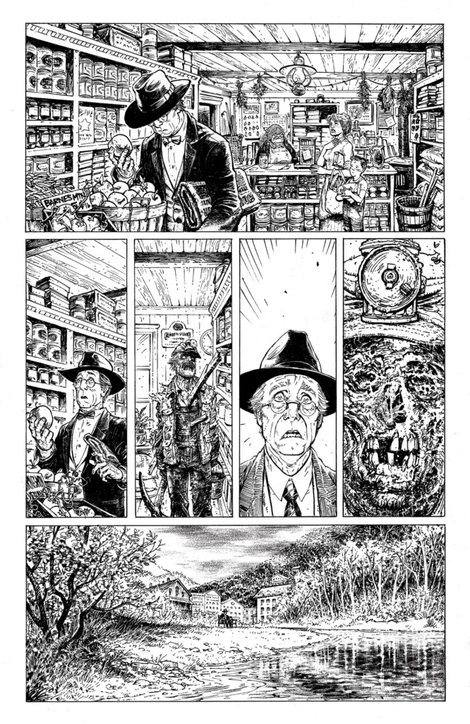 EC OUTLAW #1 FIRE IN THE HOLE SAMPLE PG 01 MOORE