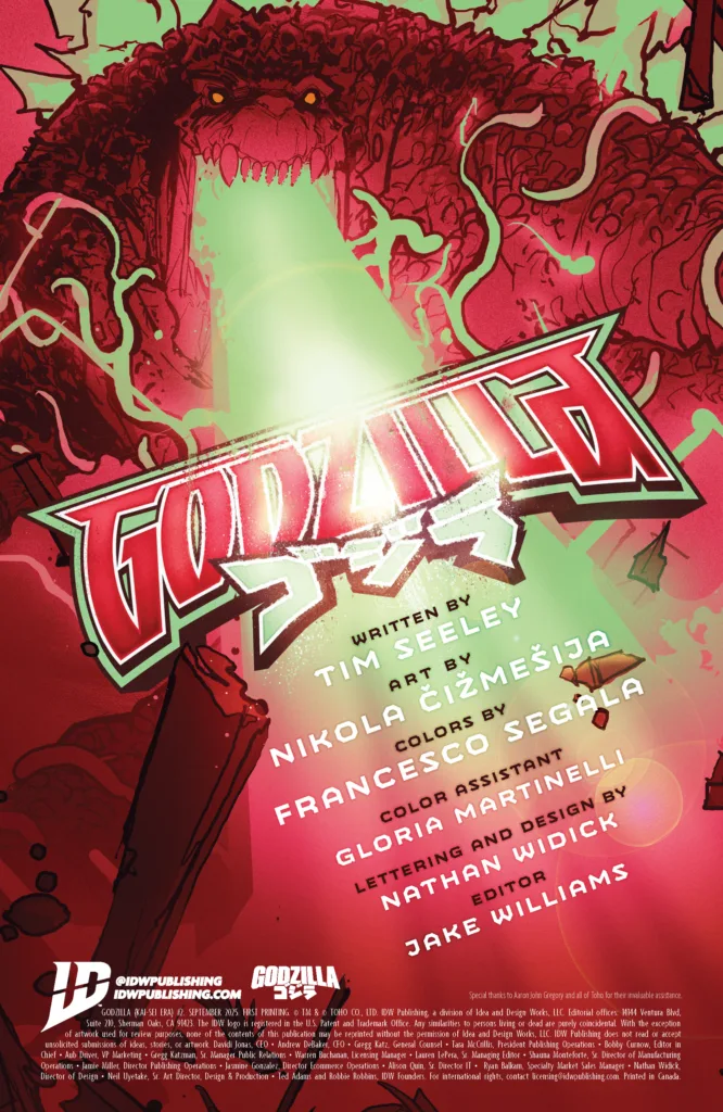 Godzilla #2 page 2