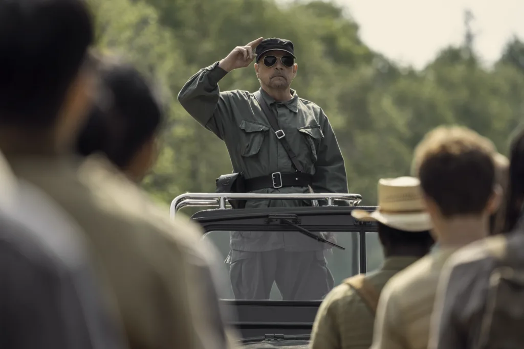 Mark Hamill as The Major in The Long Walk. Photo Credit: Murray Close/Lionsgate