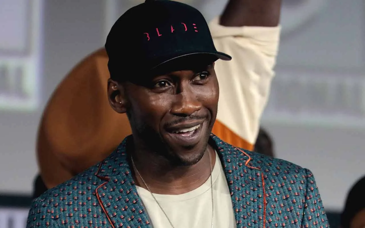 Mahershala Ali speaking at the 2019 San Diego Comic-Con International in San Diego, California. Photo Credit: Gage Skidmore