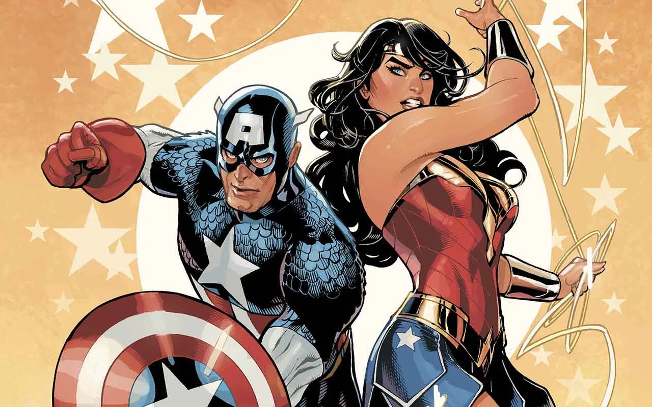 Marvel DC Deadpool Batman Captain America and Wonder Woman