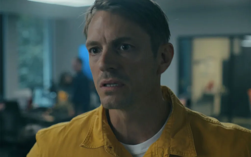 Joel Kinnaman as Rick Flag Jr on Earth 2 in Peacemaker Season 2