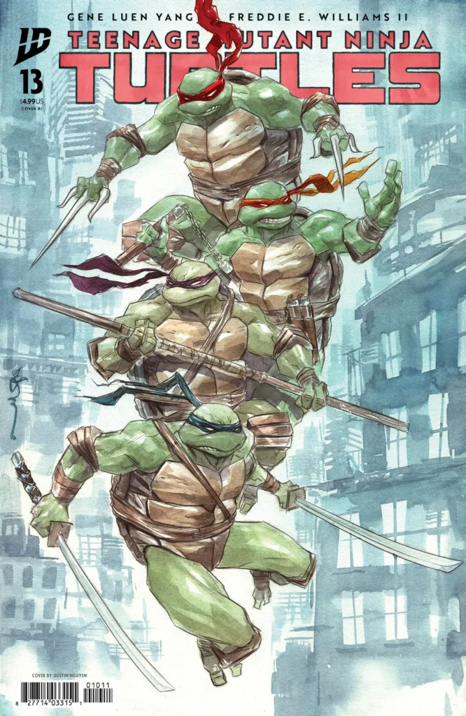 TEENAGE MUTANT NINJA TURTLES #13 1:100 variant by Dustin Nguyen