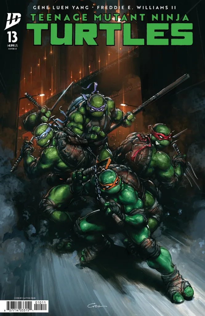 TEENAGE MUTANT NINJA TURTLES #13 cover D by Clayton Crain