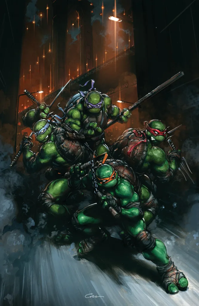 TEENAGE MUTANT NINJA TURTLES #13 1:50 full art variant by Clayton Crain