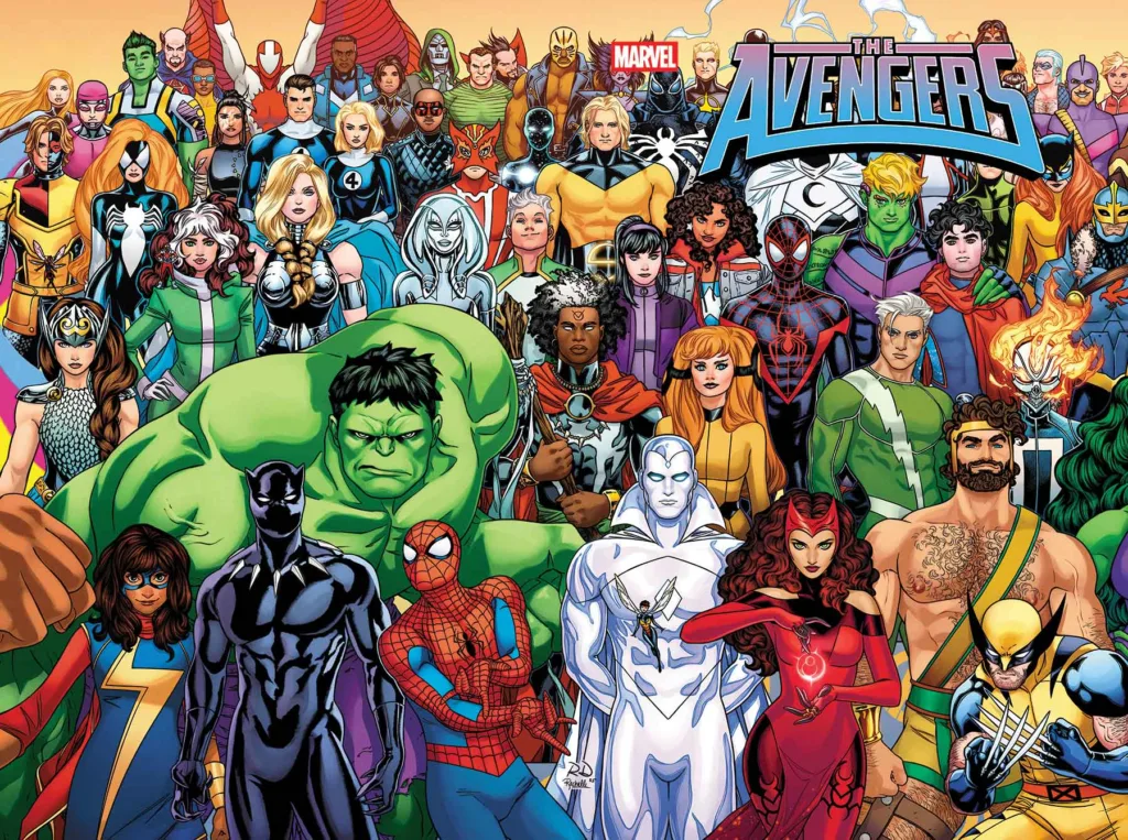 Avengers #34 wraparound cover