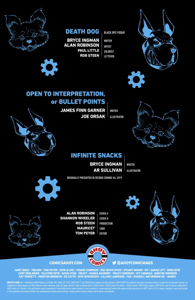 Death Dog #1 credits