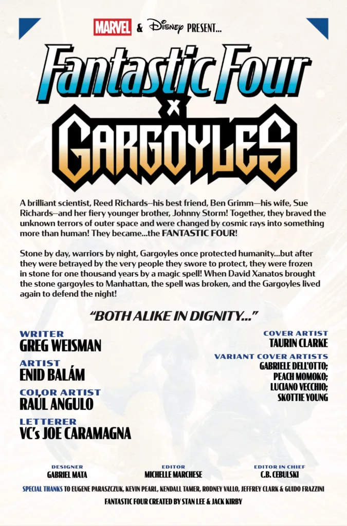 Fantastic Four / Gargoyles #1 page 2