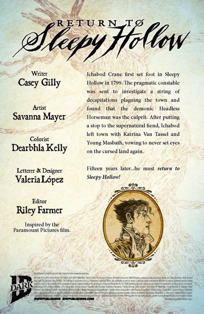 Return To Sleepy Hollow #1 page 2