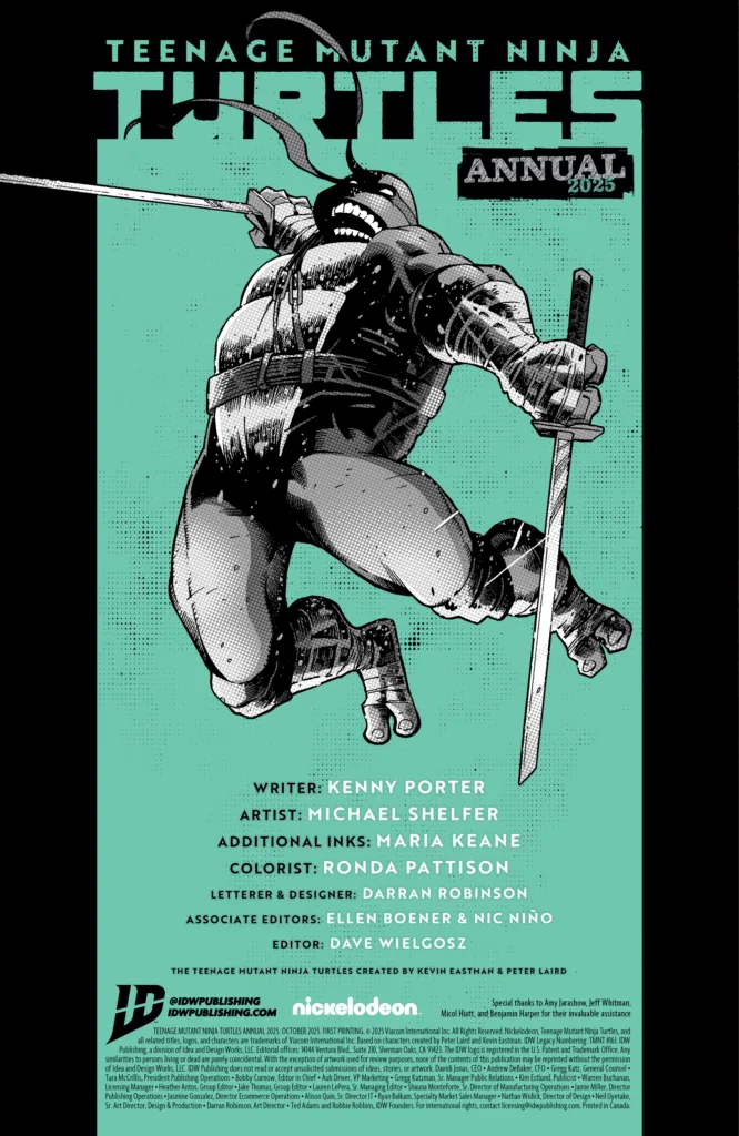 Teenage Mutant Ninja Turtles Annual 2025 #1 page 2