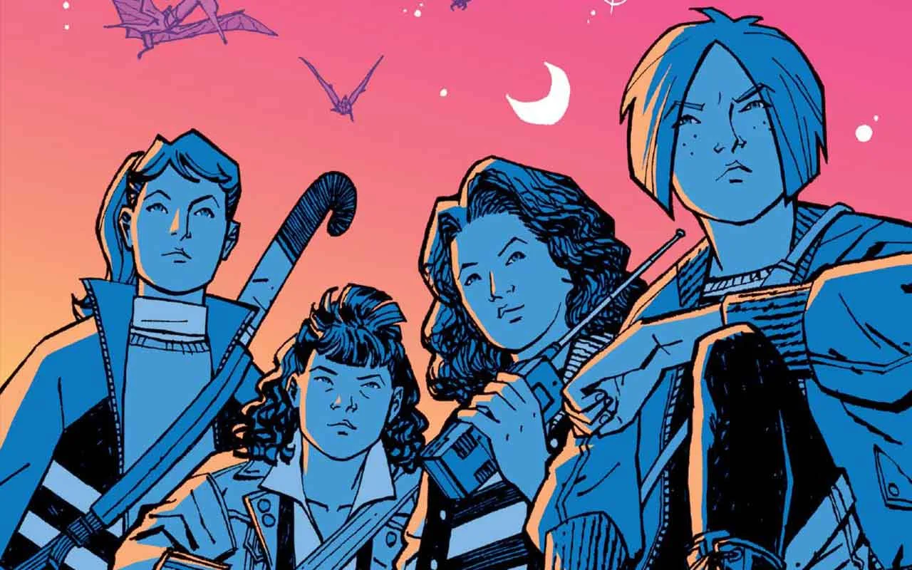 baltimore comic con paper girls program cover 2025 by cliff chiang