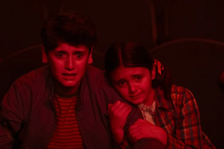 Jack Molloy Lagault and Matilda Legault in the IT Welcome to Derry premiere