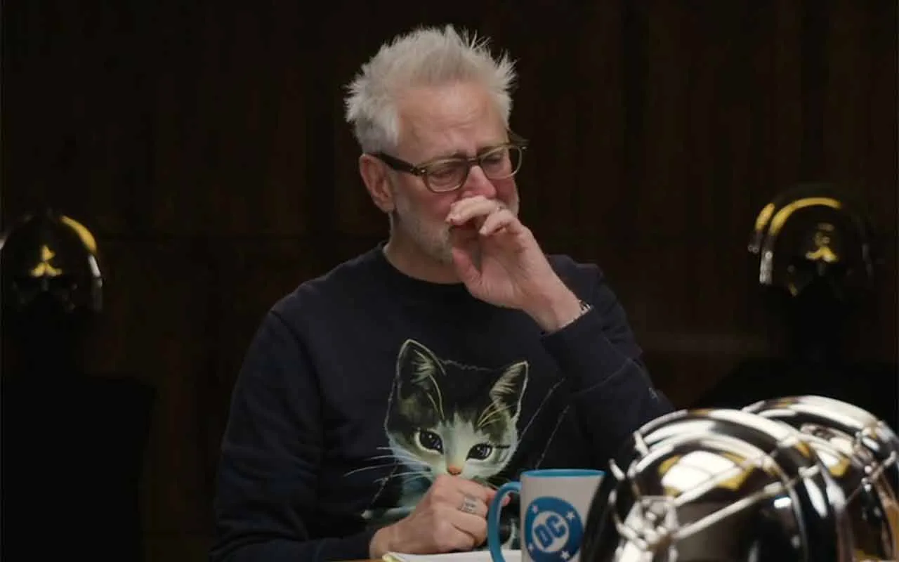 james gunn crying on peacemaker podcast