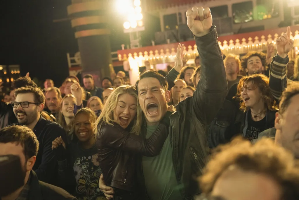 jennifer holland and john cena in peacemaker season 2 finale