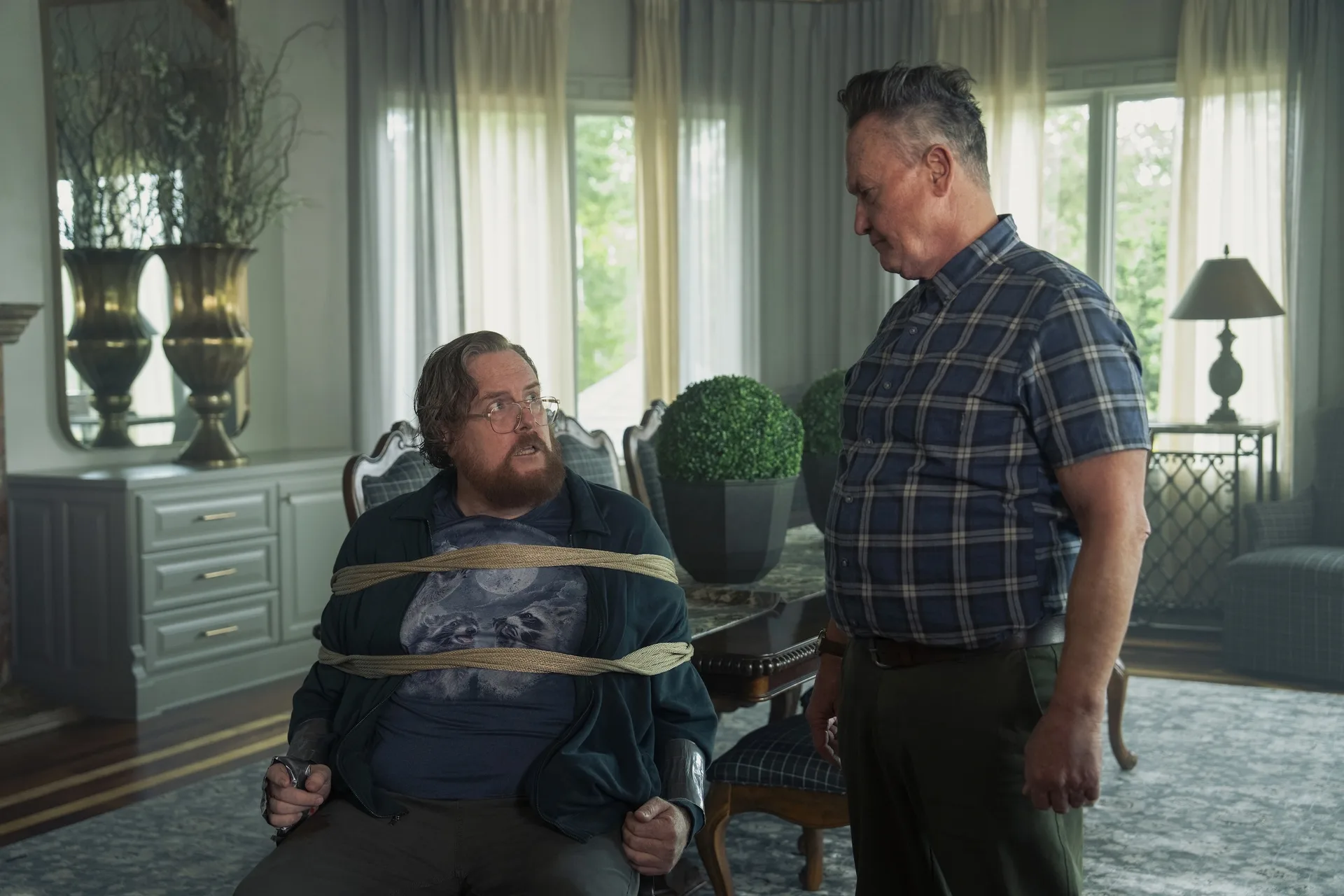 Steve Agee and Robert Patrick in Peacemaker Season 2 Episode 7 Like A Keith In The Night
