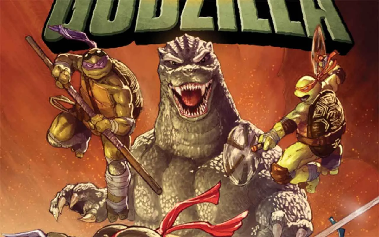 Teenage Mutant Ninja Turtles x Godzilla #1 crop