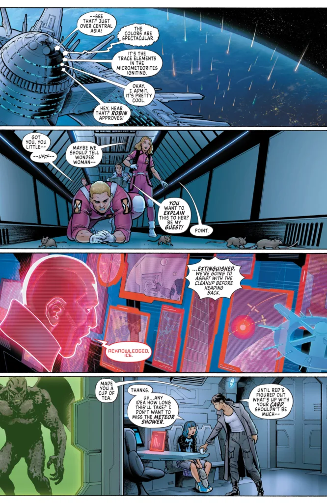 Cheetah and Cheshire Rob The Justice League #5 page 2