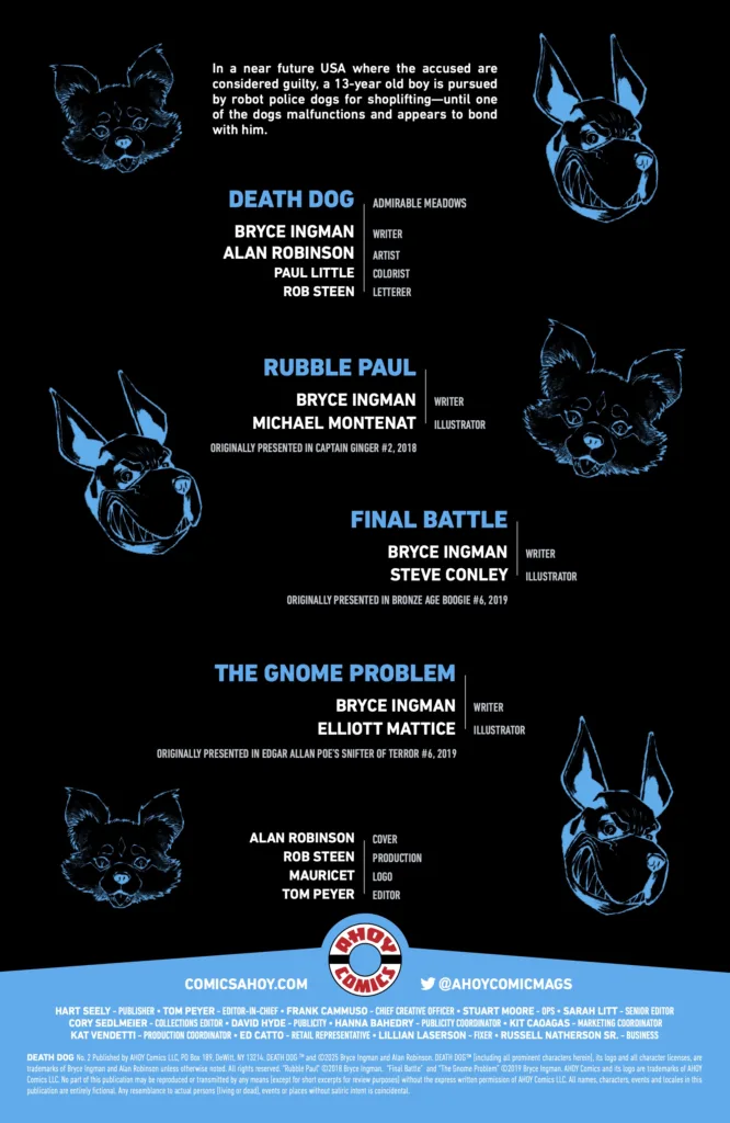 Death Dog #2 credits