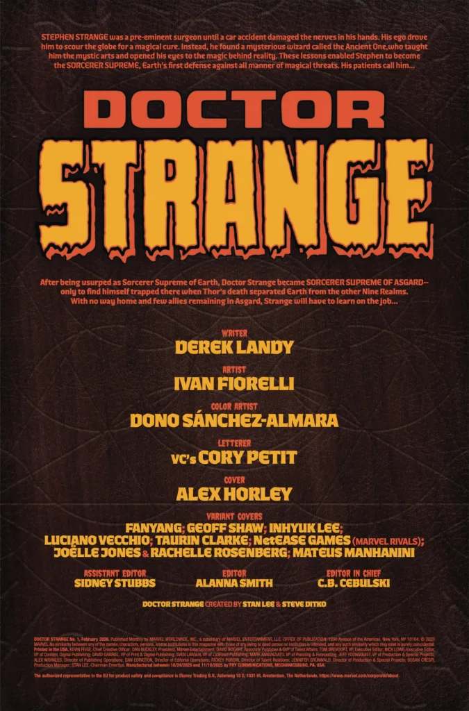 Doctor Strange #1 page 2