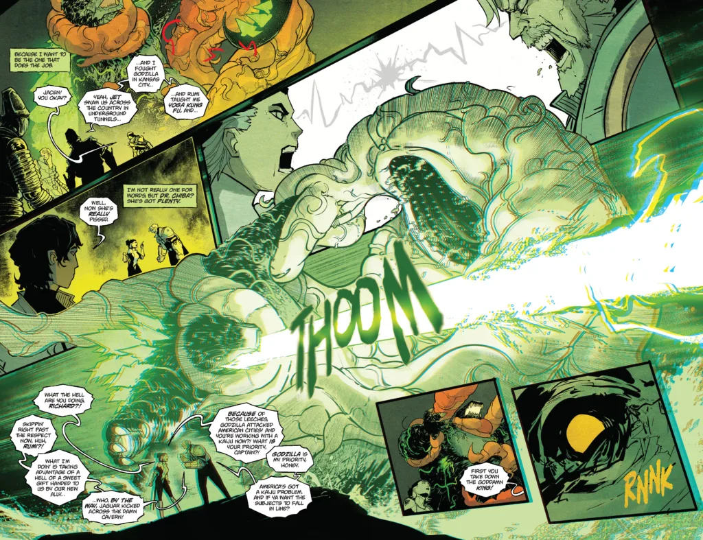 Godzilla #5 page 4-5