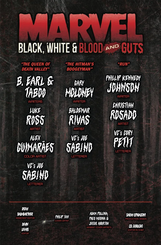 Marvel Black and White and Blood and Guts #3 page 2