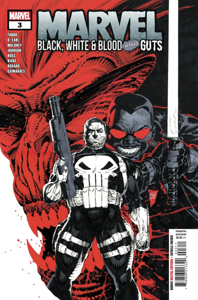 Marvel Black and White and Blood and Guts #3 cover