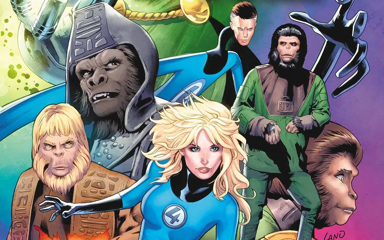 PLANET OF THE APES VS. FANTASTIC FOUR #1 (OF 4) crop