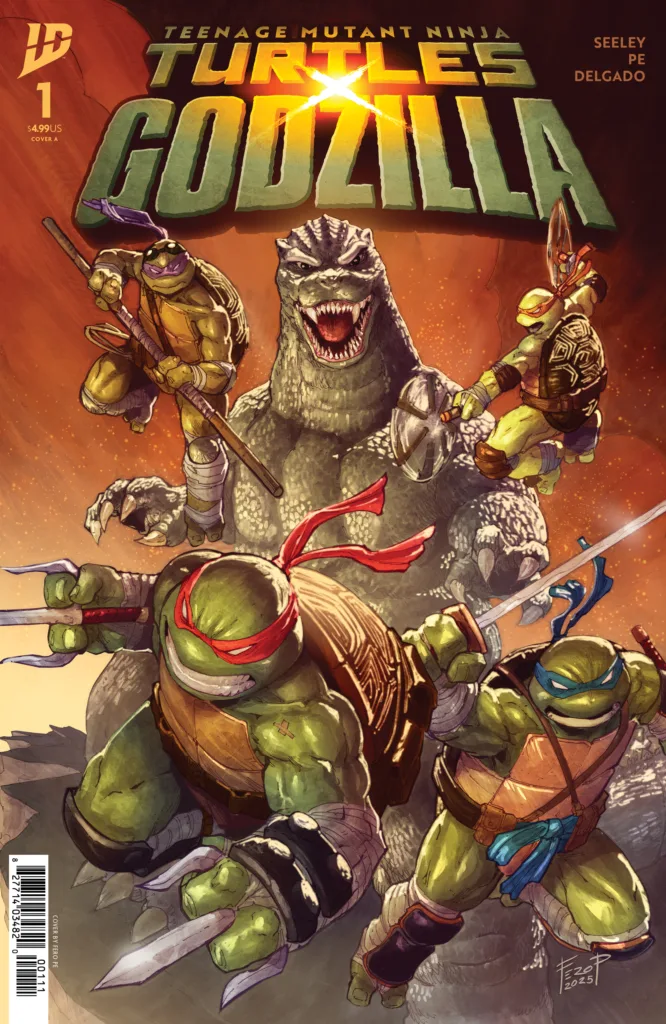 TMNT x Godzilla #1 cover