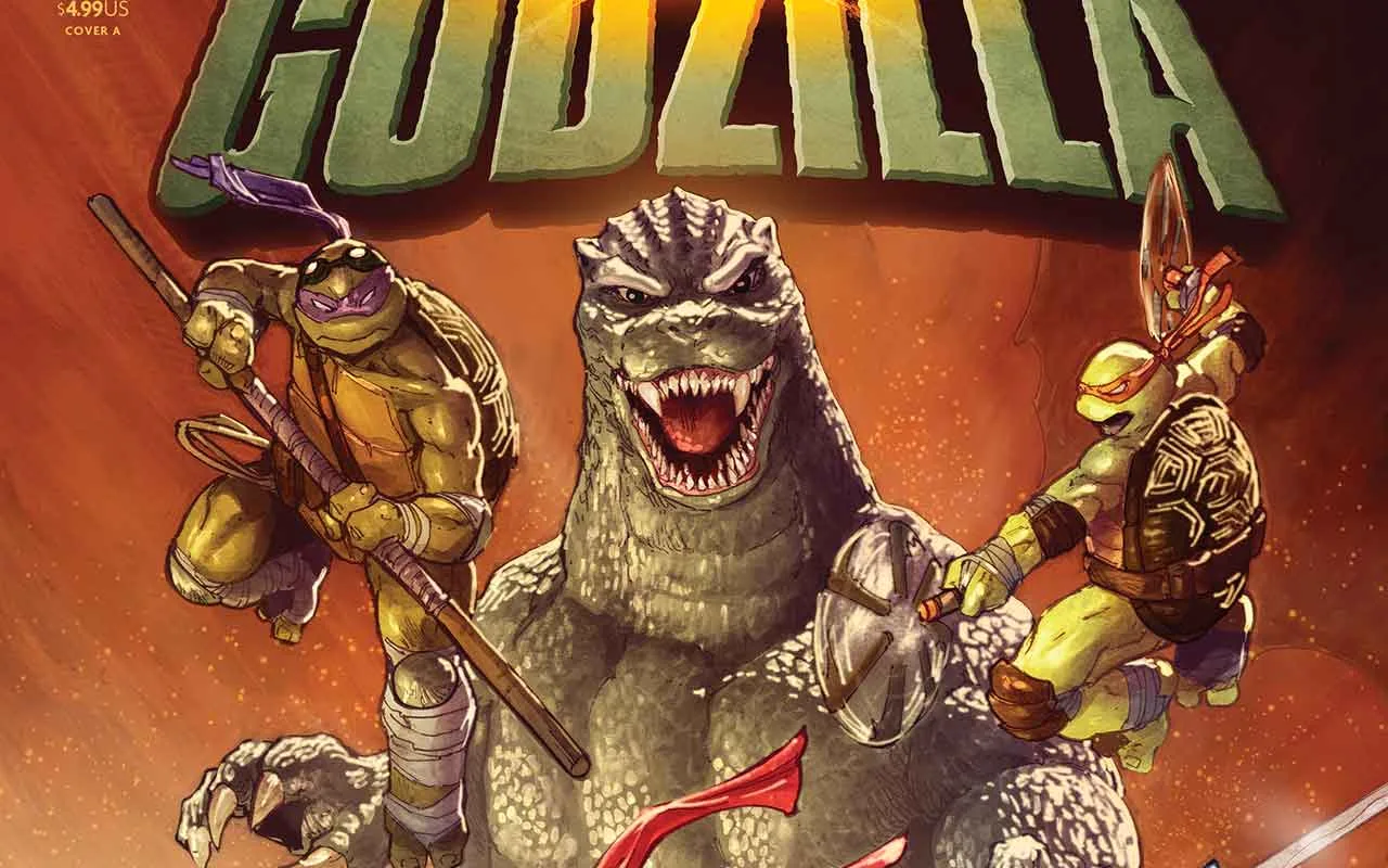 TMNT x Godzilla #1 crop