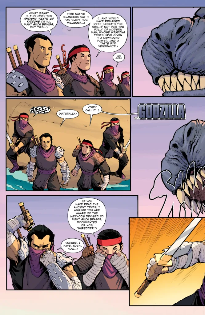 TMNT x Godzilla #1 page 4