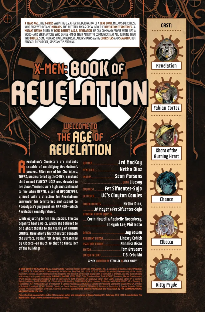 X-Men: Book Of Revelation #2 page 2