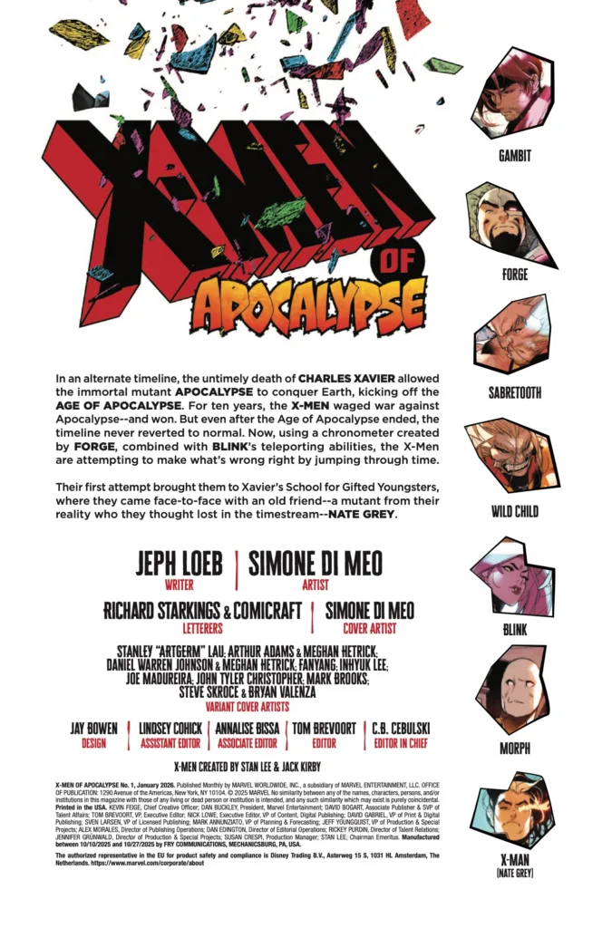 X-Men Of Apocalypse #1 page 2