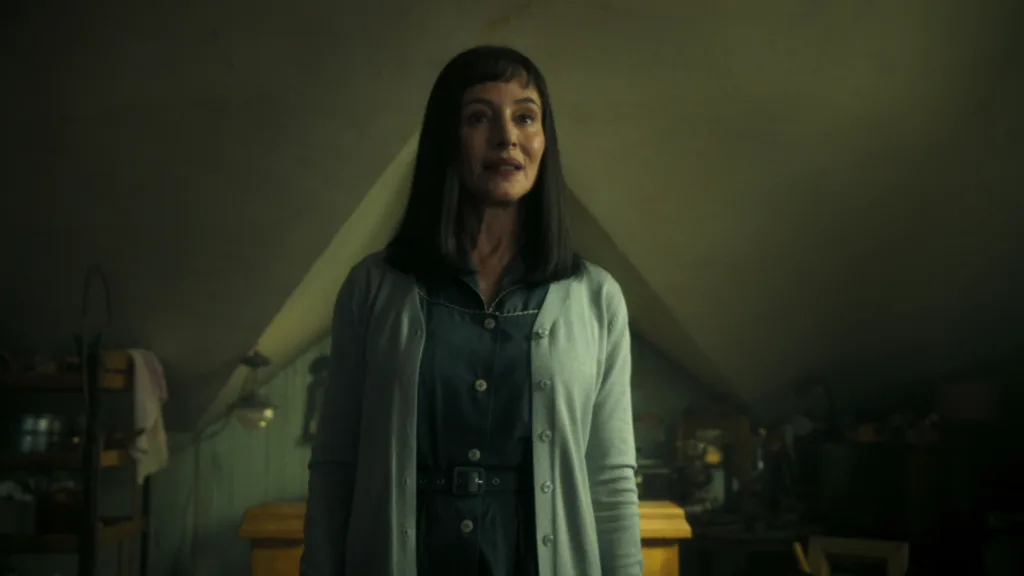 Madeleine Stowe as Ingrid Kersh on IT Welcome to Derry Episode 6