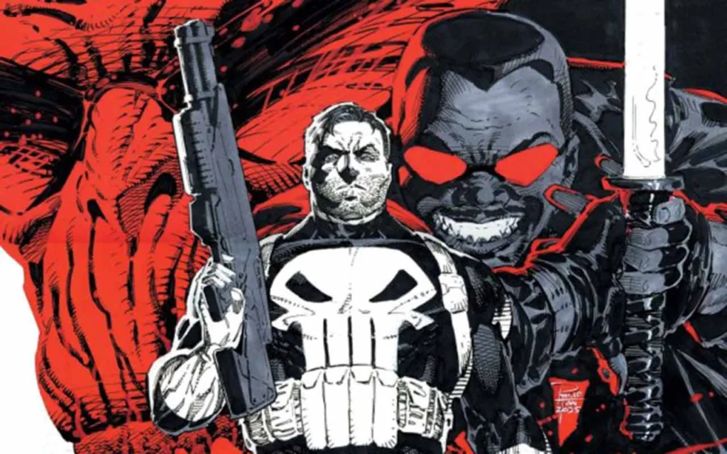 Marvel Black and white and blood and guts #3 crop